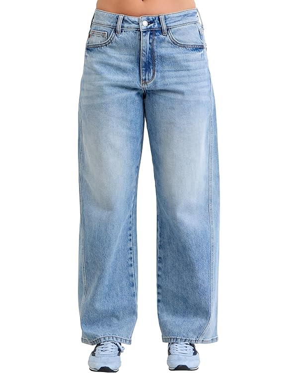 Judy Blue Womens Jeans - High Waisted Wilhemina Rigid Magic Twisted Side Seam | Amazon (US)