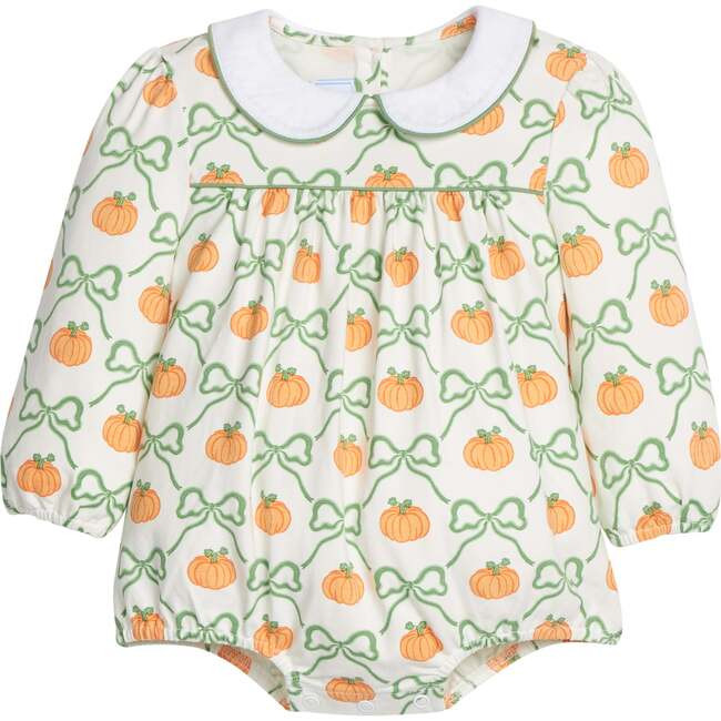 Little English | Evelyn Bubble, Pumpkin Trellis (Orange, Size 3M) | Maisonette | Maisonette