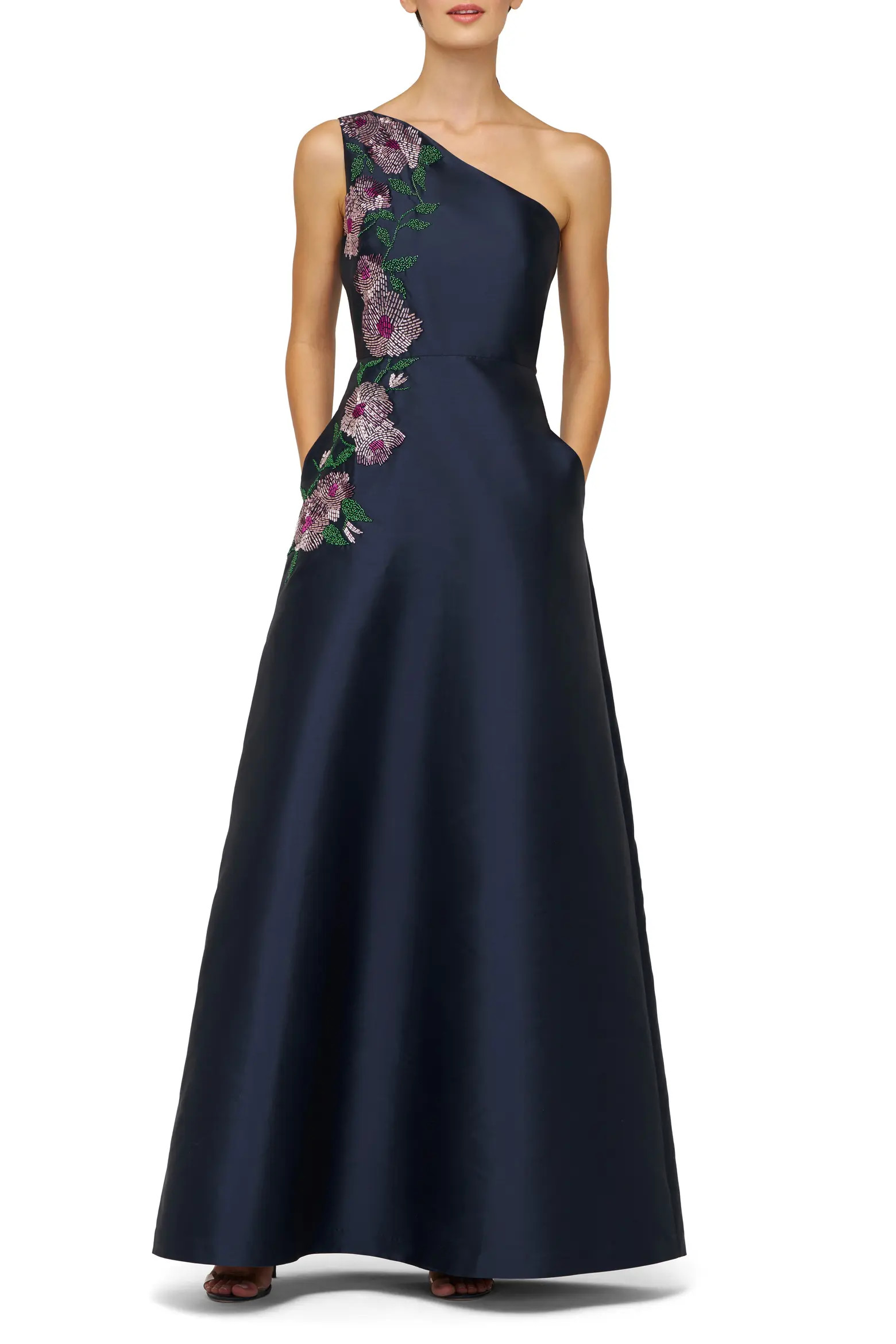 Giada Beaded One-Shoulder Gown (Women) | Nordstrom | Nordstrom