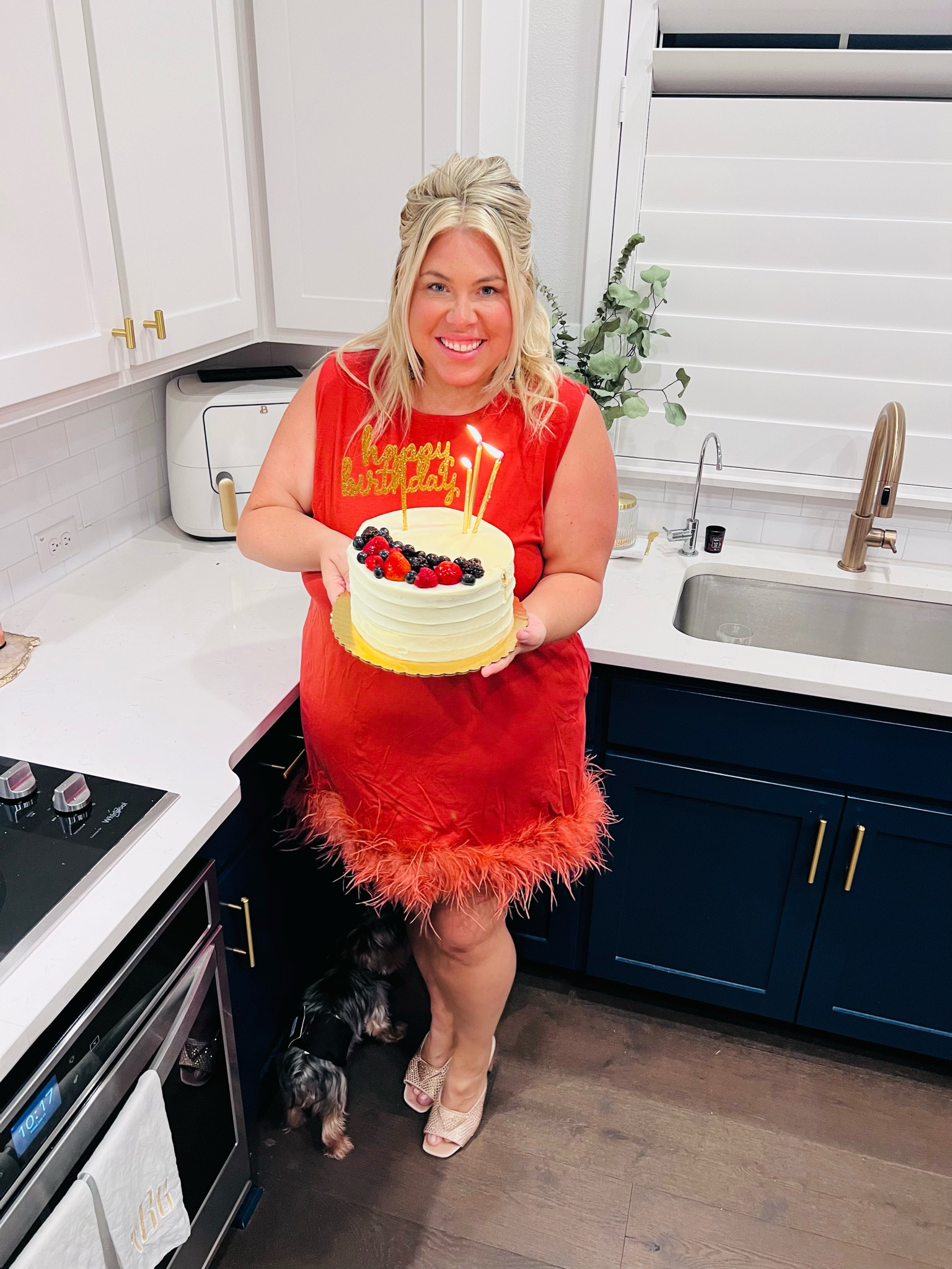  Family Birthday day dinner! Loving this super cute feather and rust dress for fall! 
Wearing a size 2x! 



#LTKstyletip #LTKsalealert #LTKfindsunder50