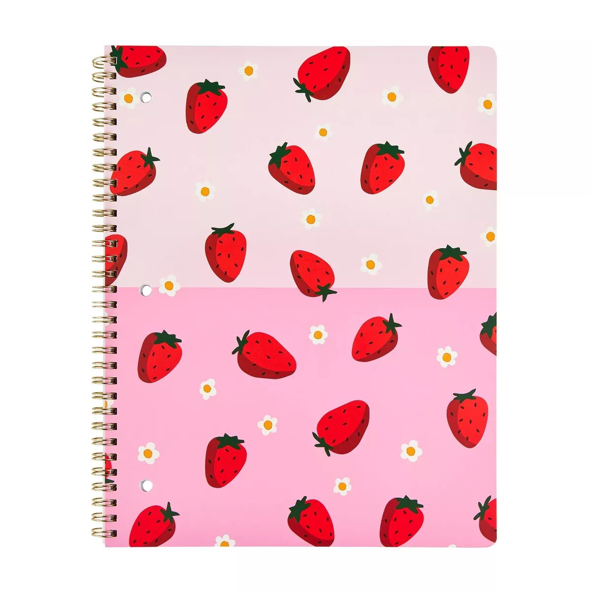 Lena + Liam 1 Subject Wide Rule Notebook Strawberries | Target