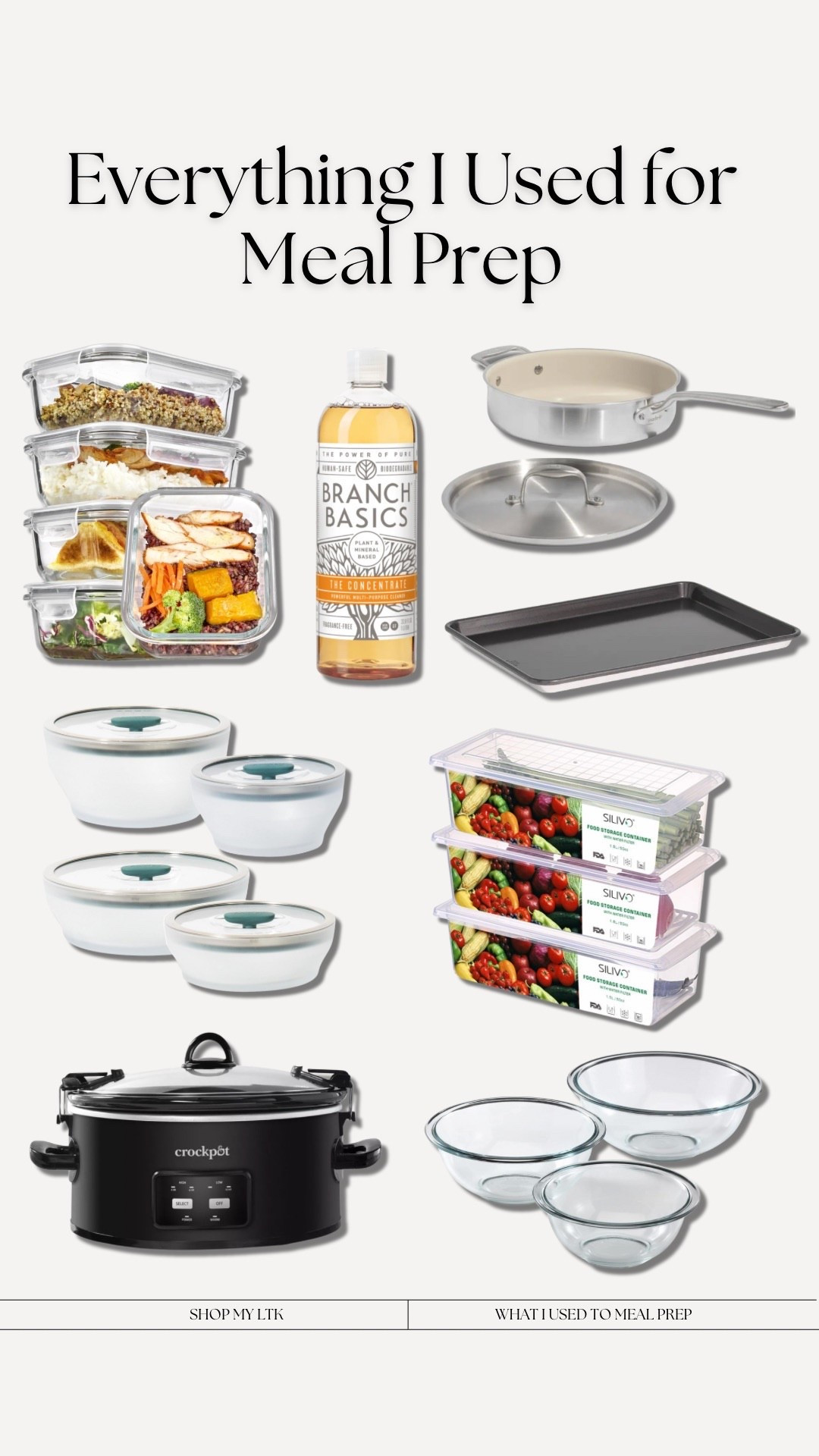 Everything I used for meal prep this week! 

#LTKHome #LTKFindsUnder50 #LTKFindsUnder100