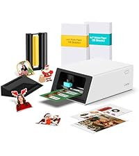 Liene M100 4x6'' Photo Printer, Phone Printer 100 Sheets & 3 Cartridges, Full-Color Photo, Portab... | Amazon (US)