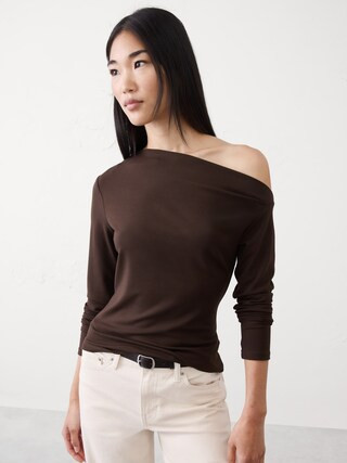 Asymmetrical Soft Top | Banana Republic Factory