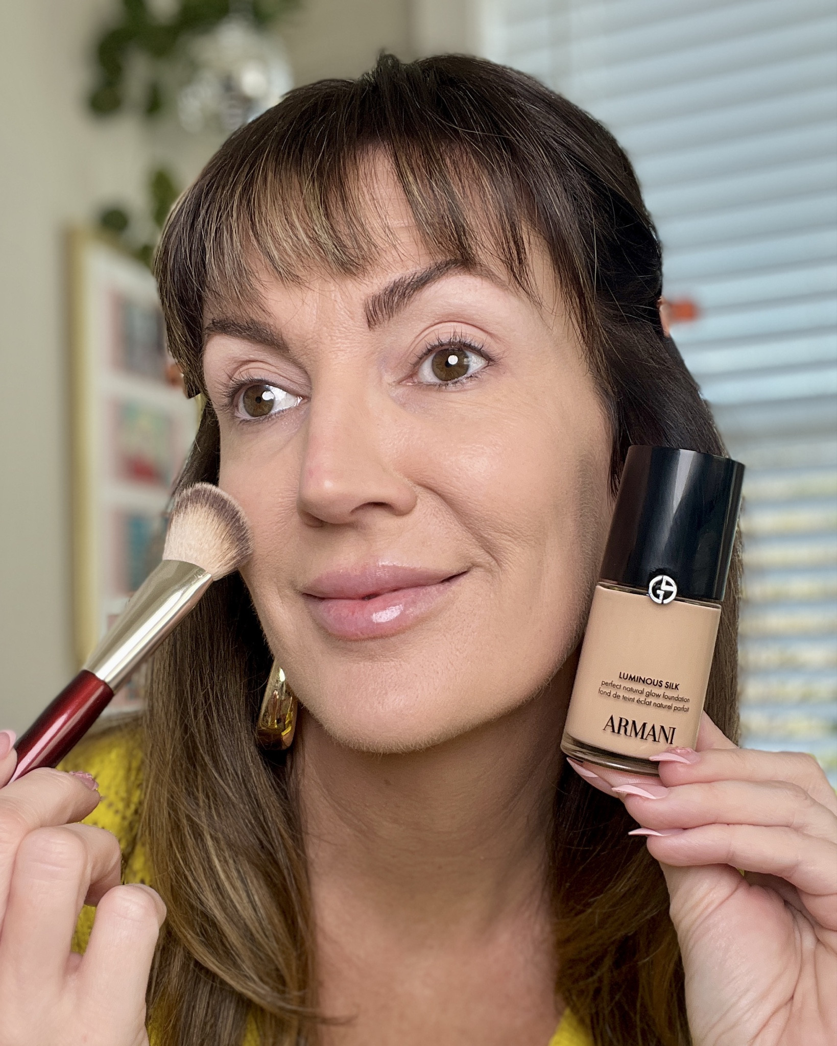 Best LUXURY foundation. The new improved formulation of the Armani luminous foundation is excellent! ⭐️// wearing shade : 4.5 / including my fave buffing foundation brushes also 

#LTKgrwm #LTKBeauty #LTKmorningroutine