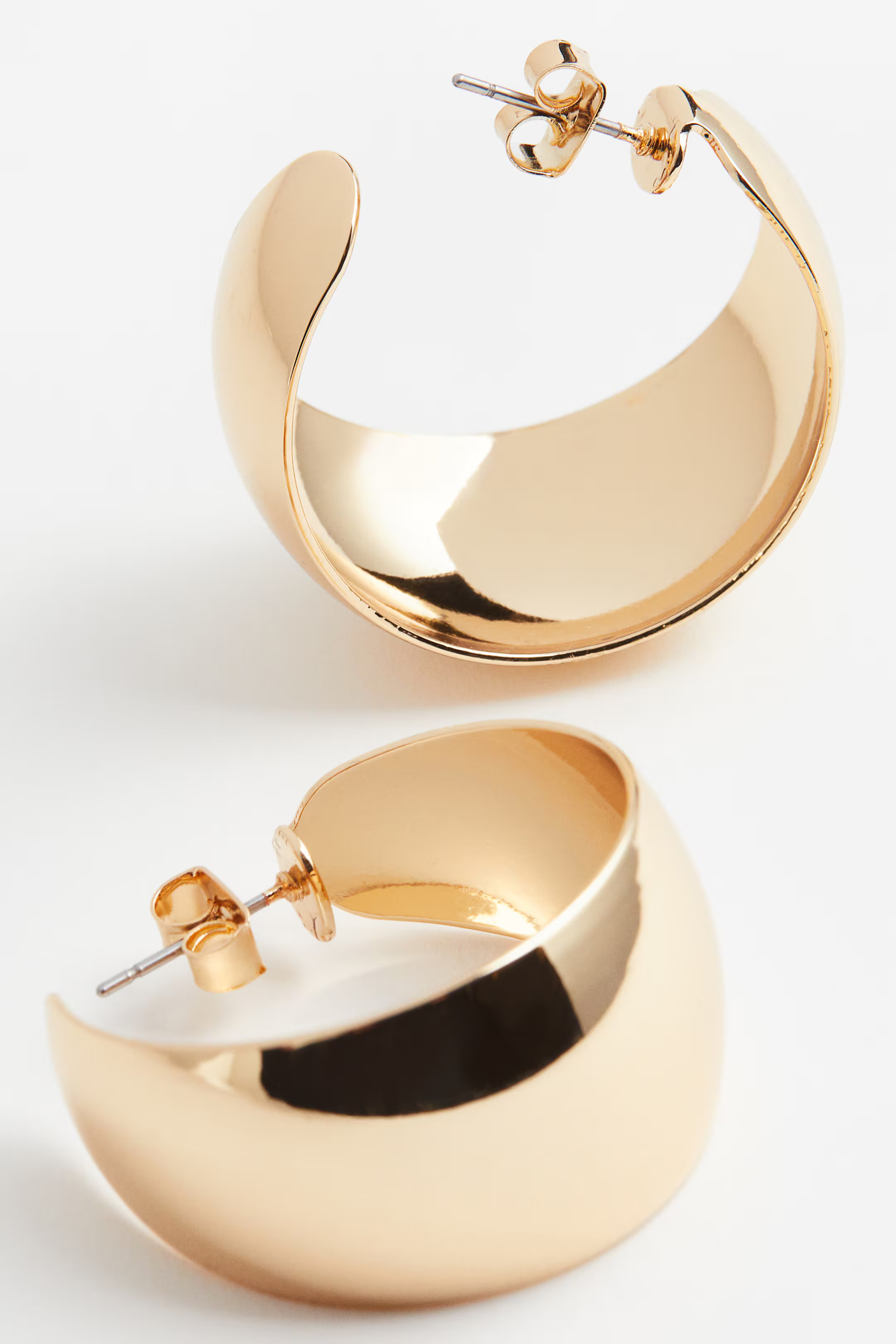 Wide Hoop Earrings | H&M (US + CA)