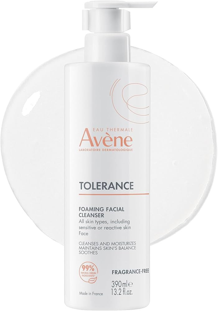 Amazon.com: Av\u00e8ne Tolerance Daily Foaming Facial Cleanser, For All Skin Types Including Sensitive, Reactive Skin, Glycerin & Niacinamide Daily Use Face Wash, Fragrance-Free, Dermatologist Tested, Non-Comedogenic : Beauty & Personal Care | Amazon (US)