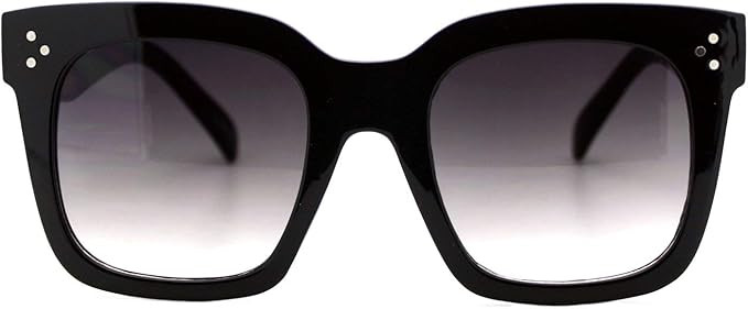 Womens Oversized Fashion Sunglasses Big Flat Square Frame UV 400 | Amazon (US)