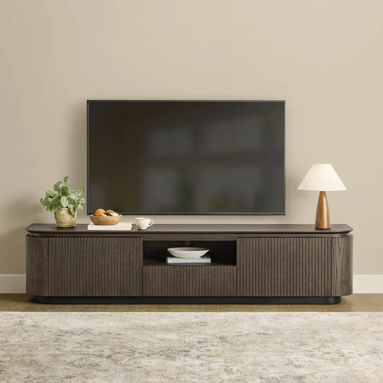 79" Moore Modern Wood TV Stand with Drawer | Chita