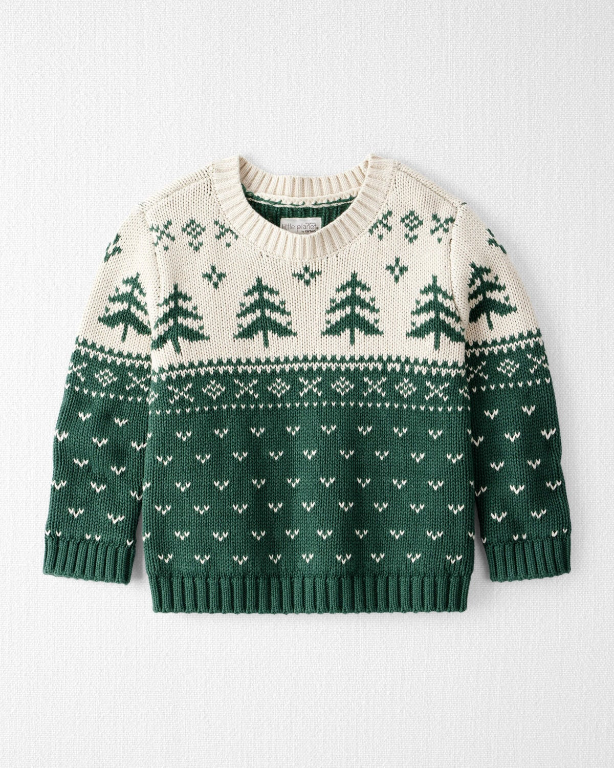 Toddler Organic Cotton Fair Isle Sweater Knit Pullover | Carter's Inc