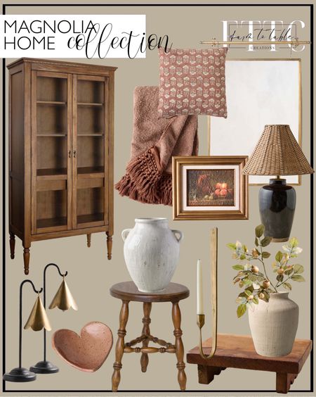 Magnolia Home Collection. Follow @farmtotablecreations on Instagram for more inspiration.

Lavinia Turned Leg Stool (short). Still Life Fruit Study. Repurposed Wooden Riser. Reagan Ribbed White Vase. Brass Wright Taper Holder. Colleen Brass Rail Wall Mirror. Flora Desert Clay Large Lumbar Pillow. Flora Silver Blue Large Lumbar Pillow. Mariel Standing Scalloped Bell. Amalia Table Lamp with Woven Shade. Oversized Distressed White Crackle Vase. Desert Clay Essential Tassel Throw. Flora Desert Clay Printed Pillow. Magnolia Heart Trinket Dish. Annette Turned Leg Cabinet. Cream Berry Stem. Textured Adrienne Vase. Julian Forged Iron Wall Sconce. New Spring Home Decor. New Magnolia Home Decor. 



#LTKhome #LTKstyletip #LTKfindsunder50