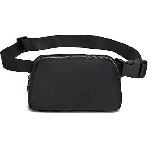 Belt Bag for Women Unisex Fanny Packs with Adjustable Strap Small Crossbody Black Fanny Pack Fash... | Amazon (US)
