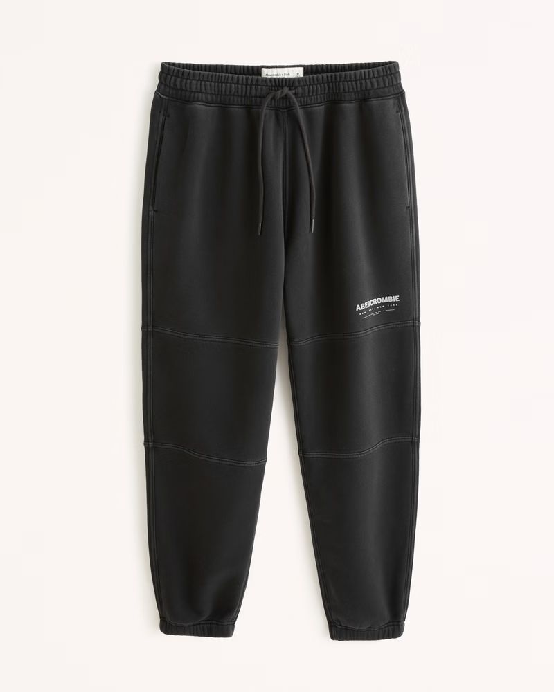 Men's Micro-Logo Cinched Sweatpant | Men's Bottoms | Abercrombie.com | Abercrombie & Fitch (US)