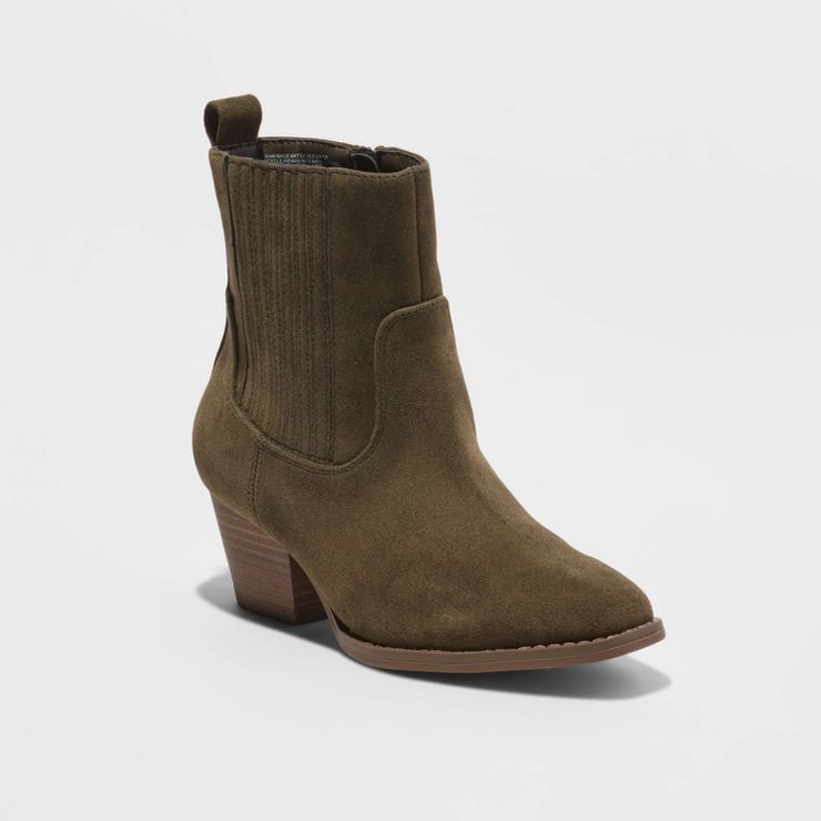 Women&#39;s Solita Western Boots - Universal Thread&#8482; Olive Green 10 | Target