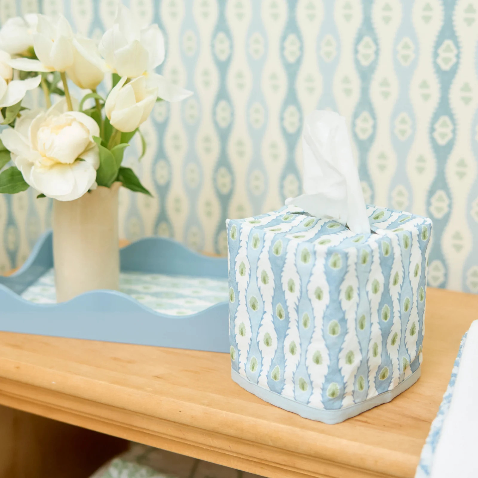 Personalized Cotton Tissue Box Cover | Weezie Towels | Weezie Towels