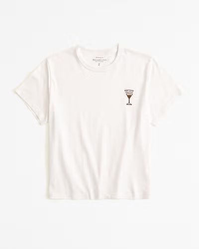Short-Sleeve Espresso Martini Graphic Skimming Tee | Abercrombie & Fitch (US)