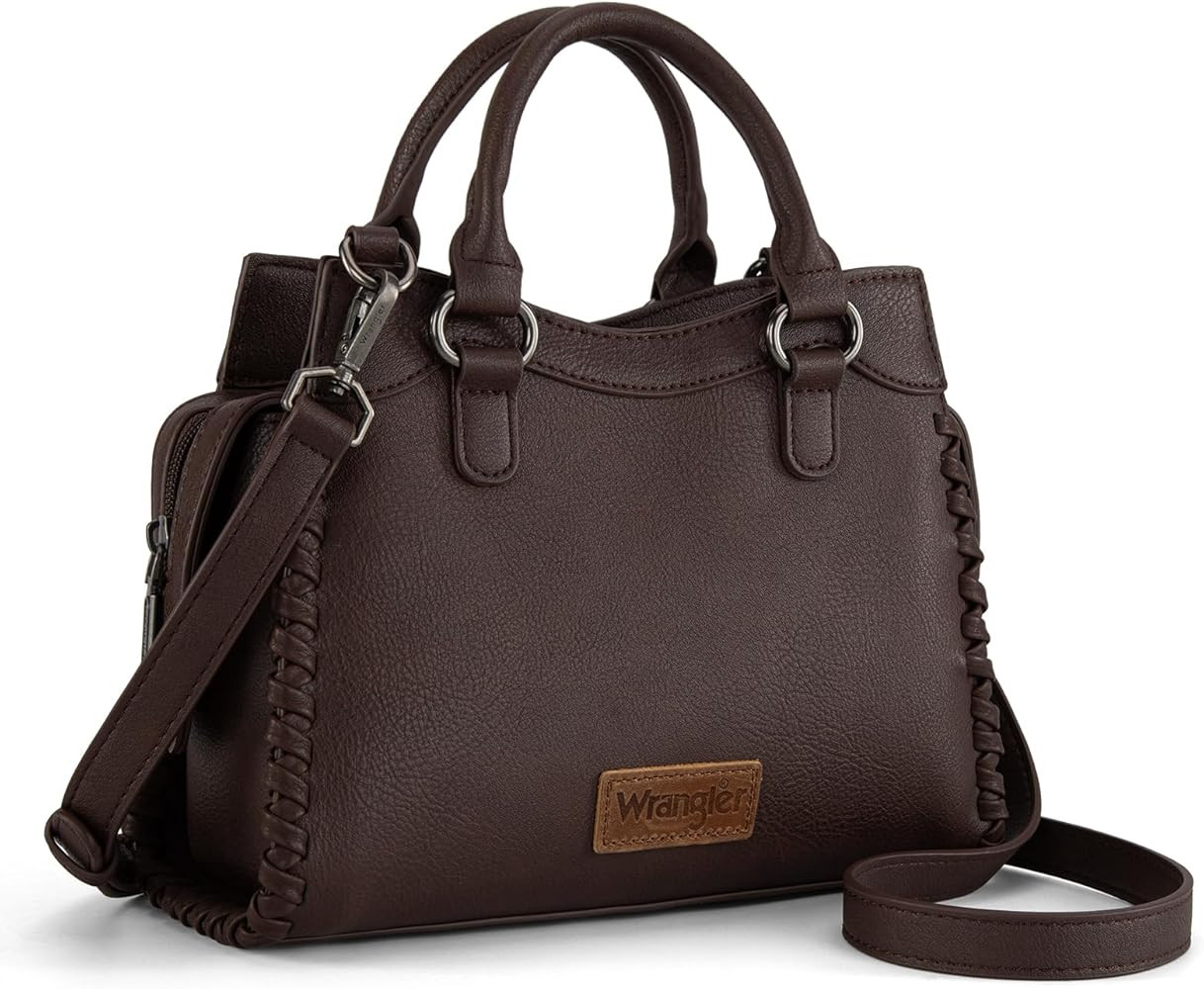 Wrangler Top Handle Bag for Women Woven Satchel Handbag | Amazon (US)
