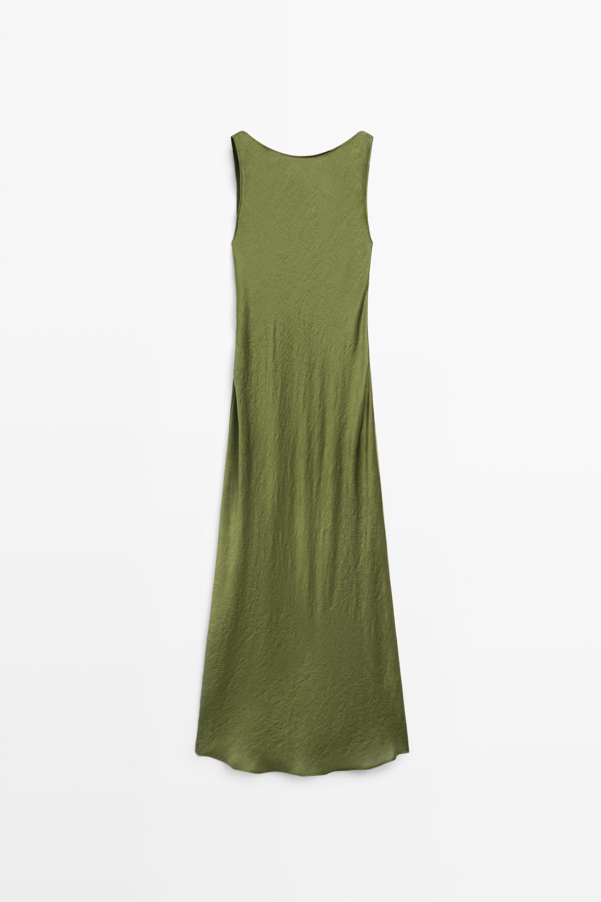 Flowing midi dress | Massimo Dutti US