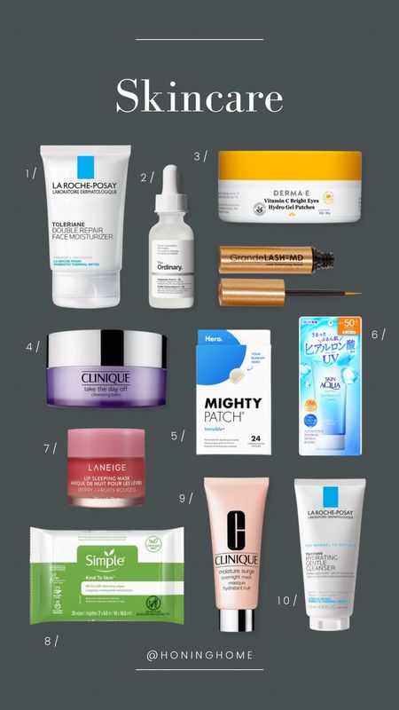 skincare basics, skincare favorites, eye lash serum, eye patches, pimple patches, lip mask, sleep skincare mask, cleanser, korean skincare

#LTKfindsunder50 #LTKstyletip #LTKbeauty