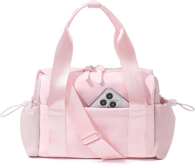 Small Gym Bag for Women, Mini Crossbody Gym Duffle Bag with Wet Compartment, Carry on Gym Tote Ba... | Amazon (US)