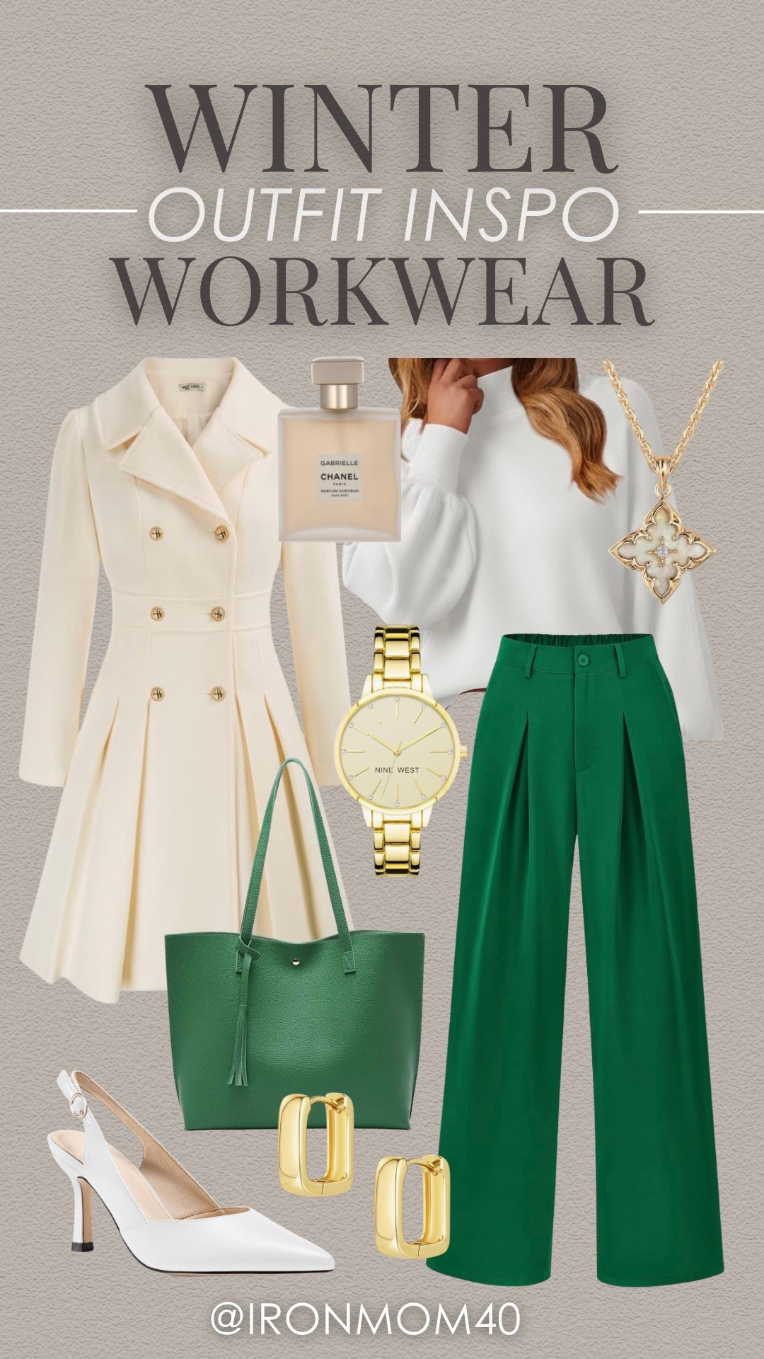 Stylish trench coat, wide leg pants, and chic accessories to elevate your workwear!


#LTKMidsize #LTKWorkwear #LTKOver40