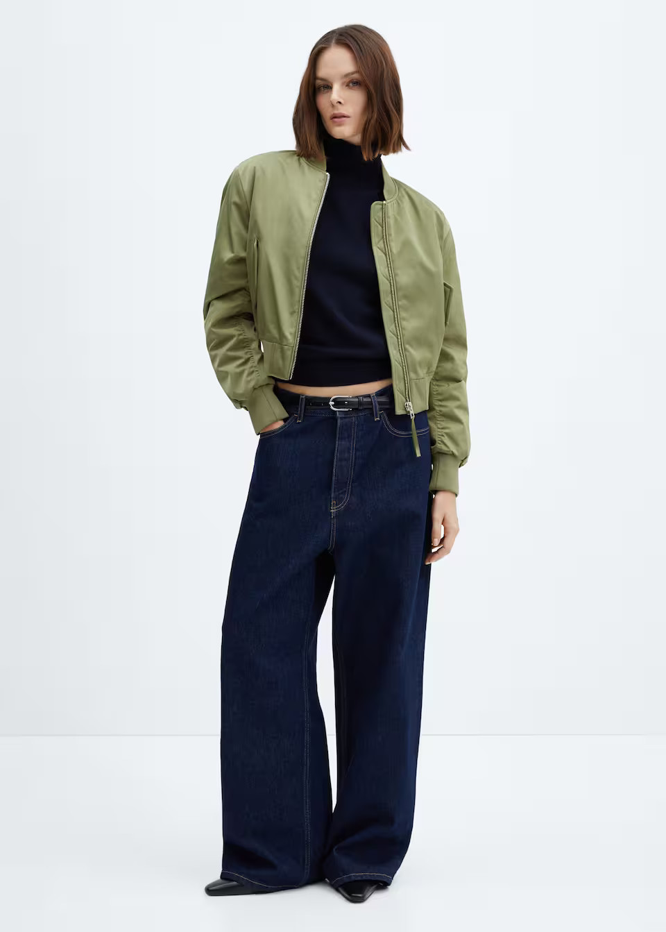 Oversized bomber jacket -  Women | Mango USA | MANGO (US)