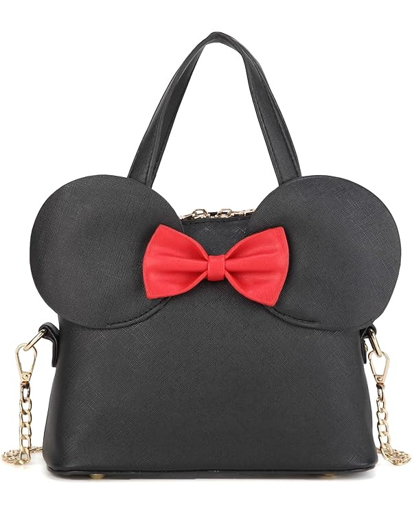 Sunwel Fashion Cutie Mouse Ears Bow Crossbody Bag Mini Shoulder Bag Small Dome Satchel Bag for Wo... | Amazon (US)
