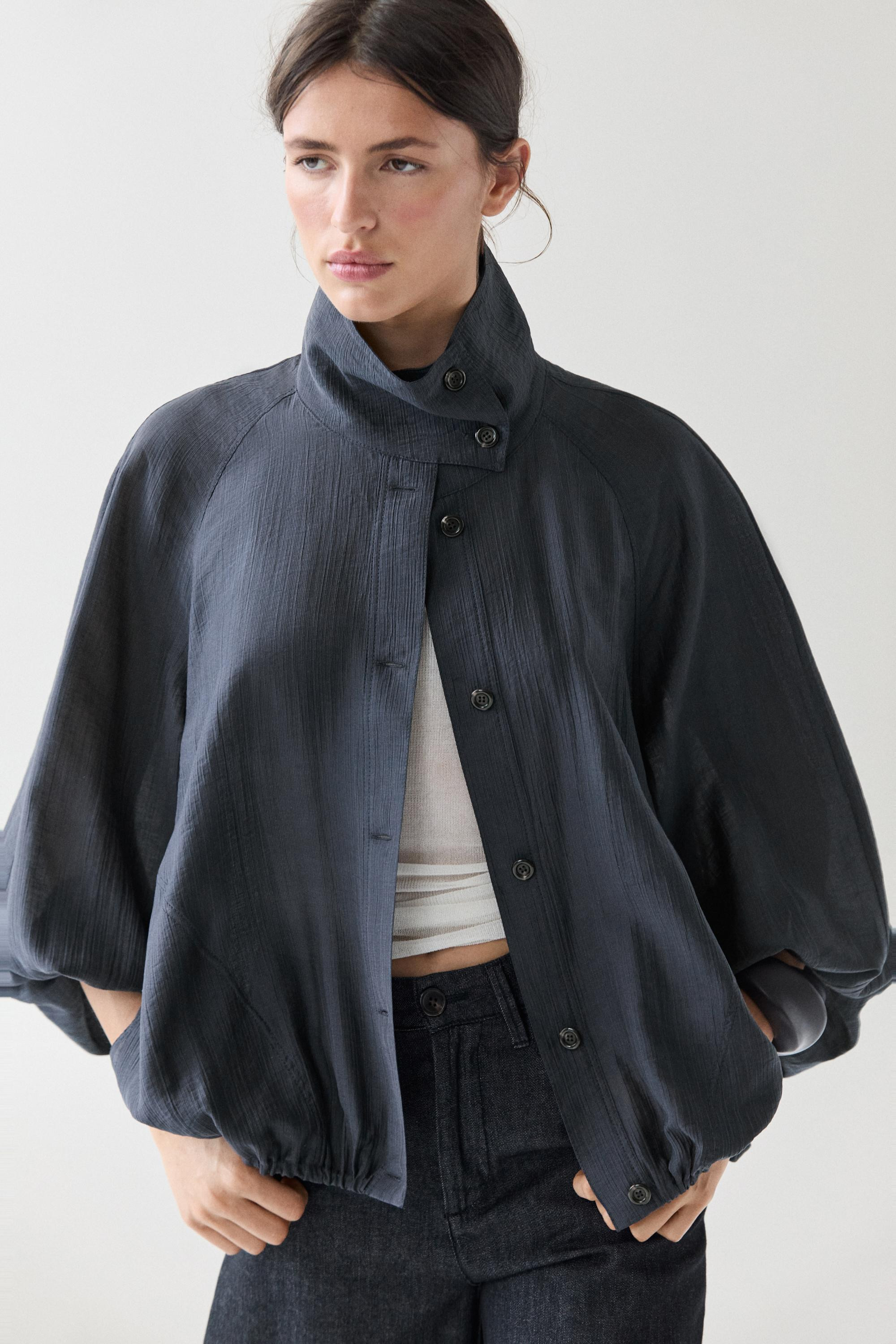 Fluid overshirt with puff detail | Zara US