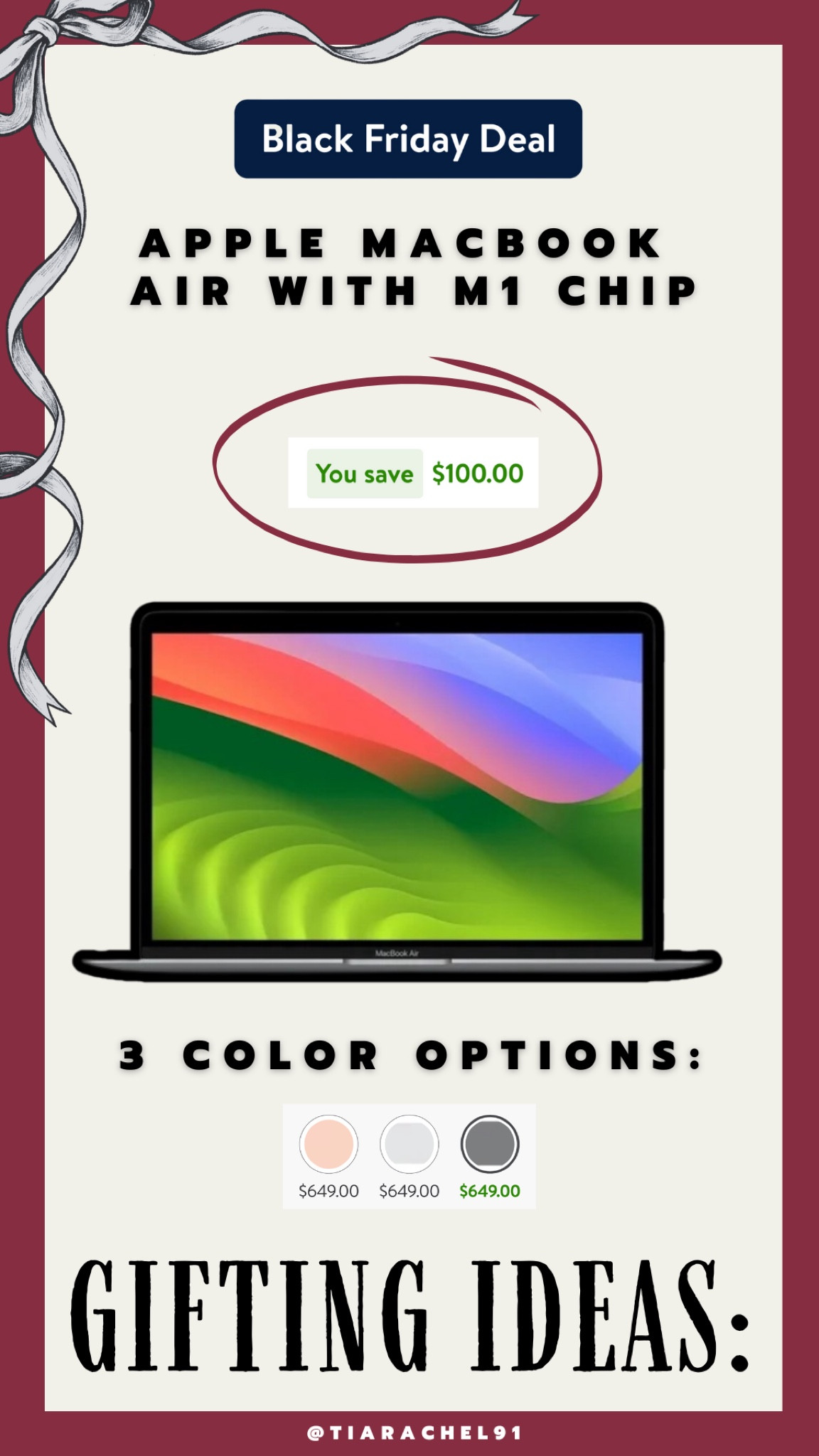 Save $100 on a MacBook Air!! Best time to buy these bigger Christmas gifts 

#LTKHoliday #LTKGiftGuide #LTKCyberWeek