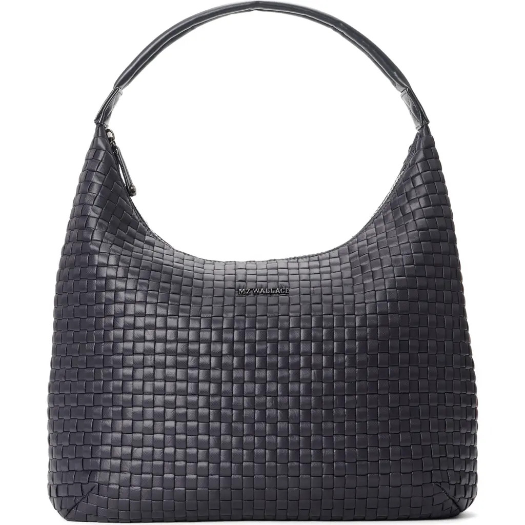 MZ Wallace Large Woven Shoulder Bag in Black at Nordstrom | Nordstrom