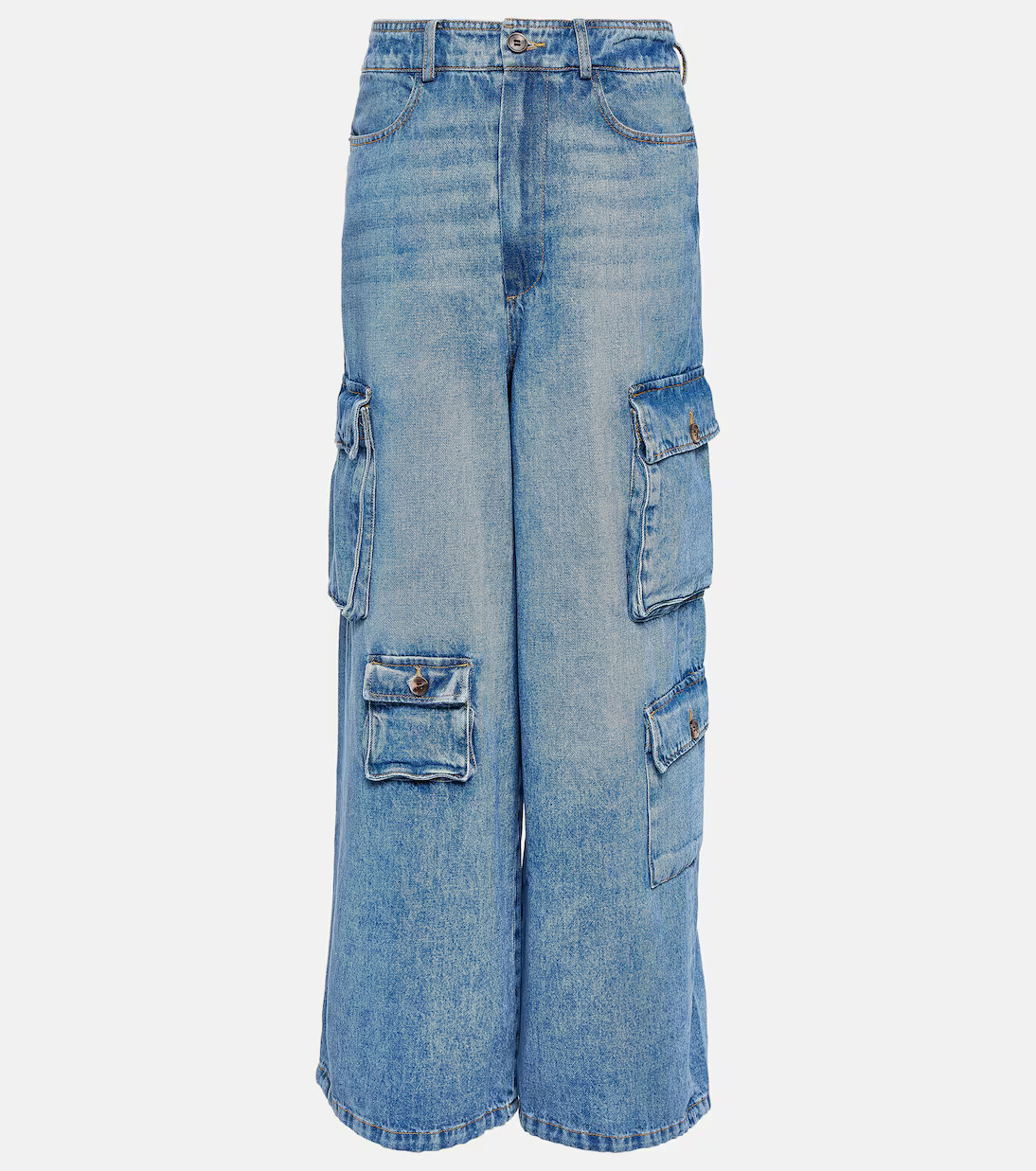 Hailey high-rise denim cargo pants | Mytheresa (US/CA)