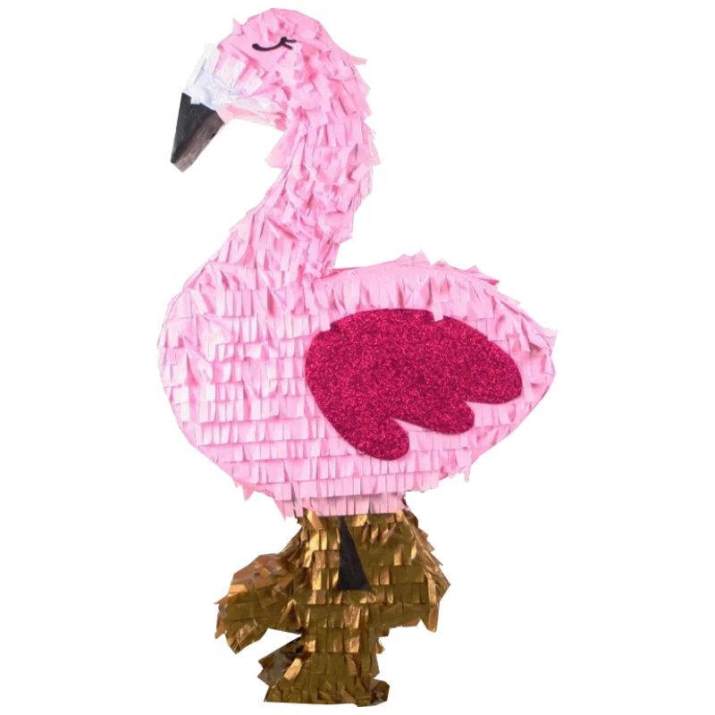 Large Flamingo Party Pinata, Bright Pink & Gold, 14in x 26in | Walmart (US)