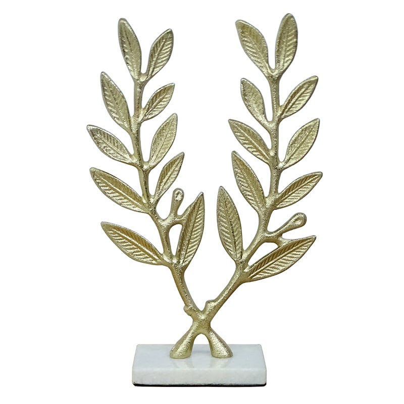 Casted Leaf Pedestal, 11" | At Home