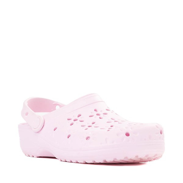 Crocs Classic Floral Cut-Out Clog - Pink Milk | Journeys