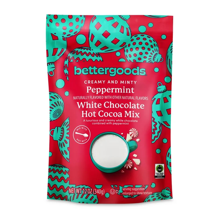 bettergoods White Chocolate Peppermint Hot Cocoa Mix, 12 oz, 6 Pack | Walmart (US)