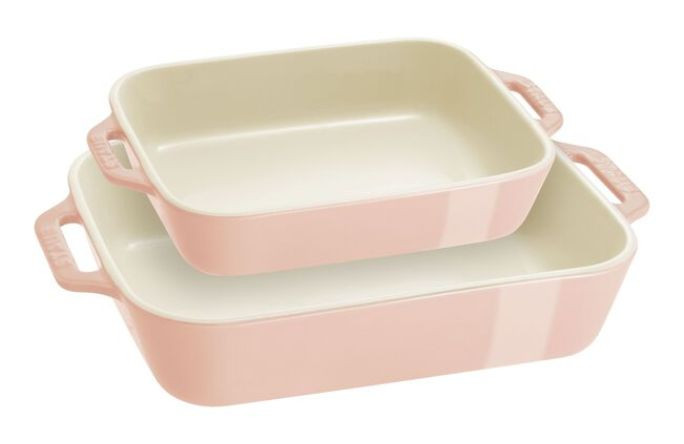 Staub Ceramic - Rectangular Baking Dishes/ Gratins 2-pc, Rectangular Baking Dish Set Macaron, lig... | The ZWILLING Group Cutlery & Cookware