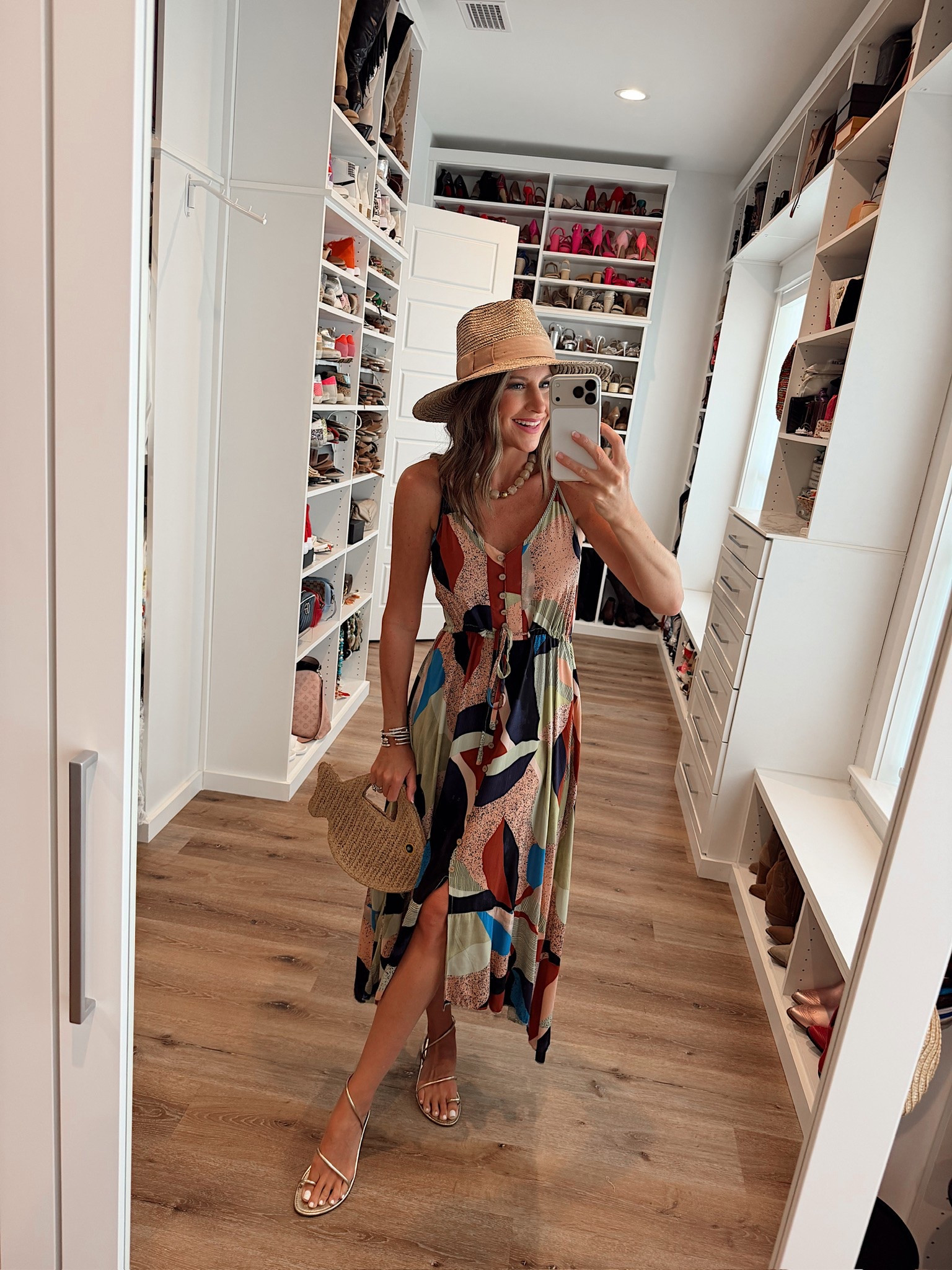 In a small dress, hat, necklace, sandals and accessories - fits tts.

#LTKootd #LTKgrwm #LTKSeasonal
