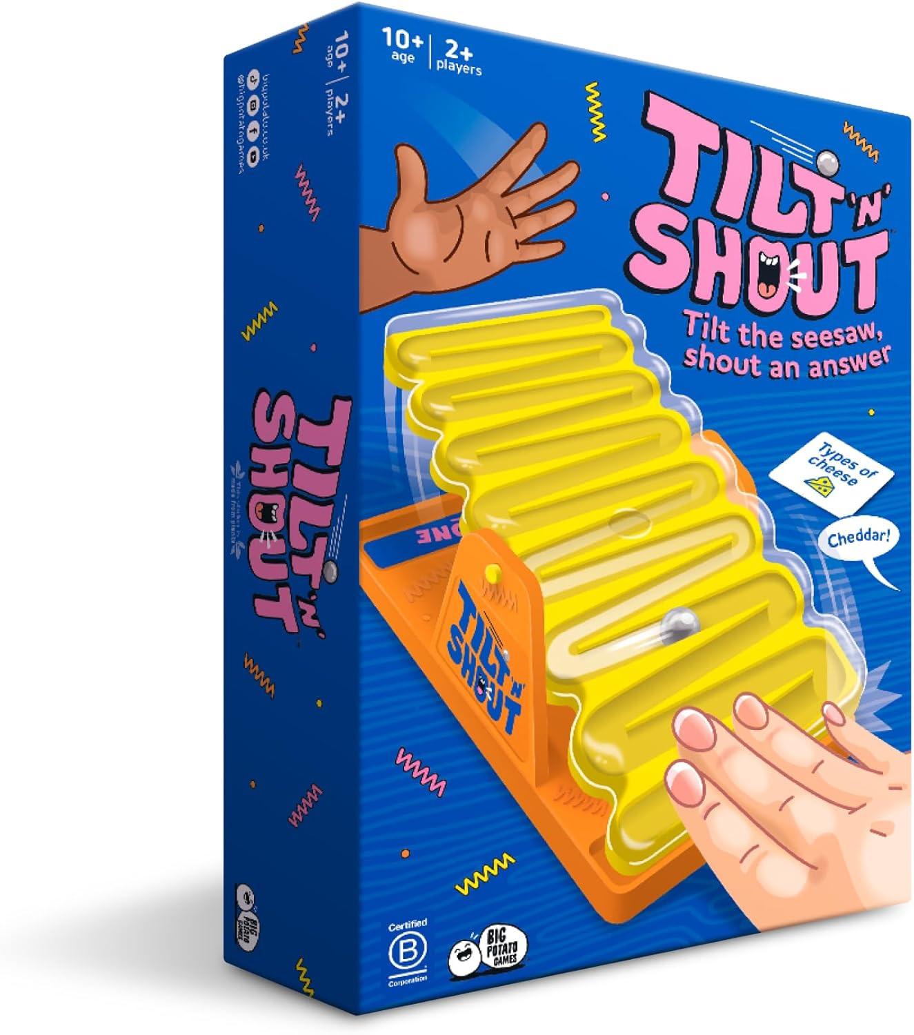 Tilt 'n' Shout: A Speedy Family Board Game for Adults and Kids | Best New Board Games 2024 | Amazon (US)