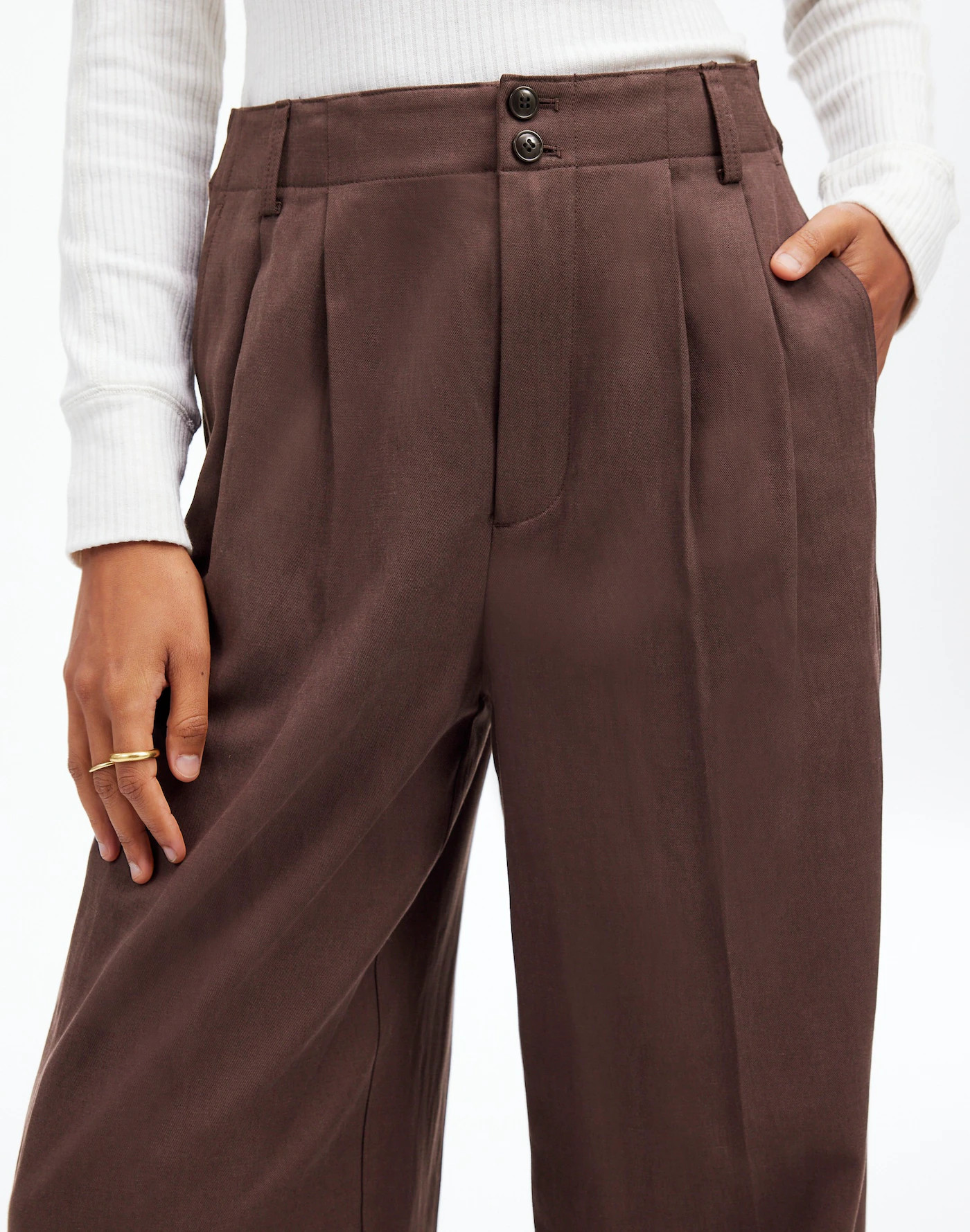 The Harlow Wide-Leg Pant in Drapey Twill | Madewell | Madewell