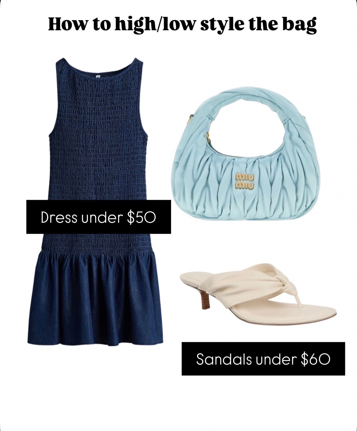 This dress has the best reviews!
Miu Miu mini bag $600 off