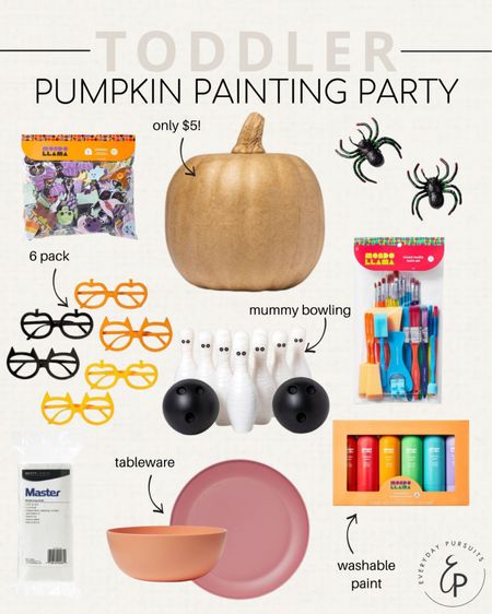 Toddler pumpkin painting party - Halloween crafts for kids - amazon Halloween party - Halloween birthday party 

#LTKfamily #LTKkids #LTKHalloween