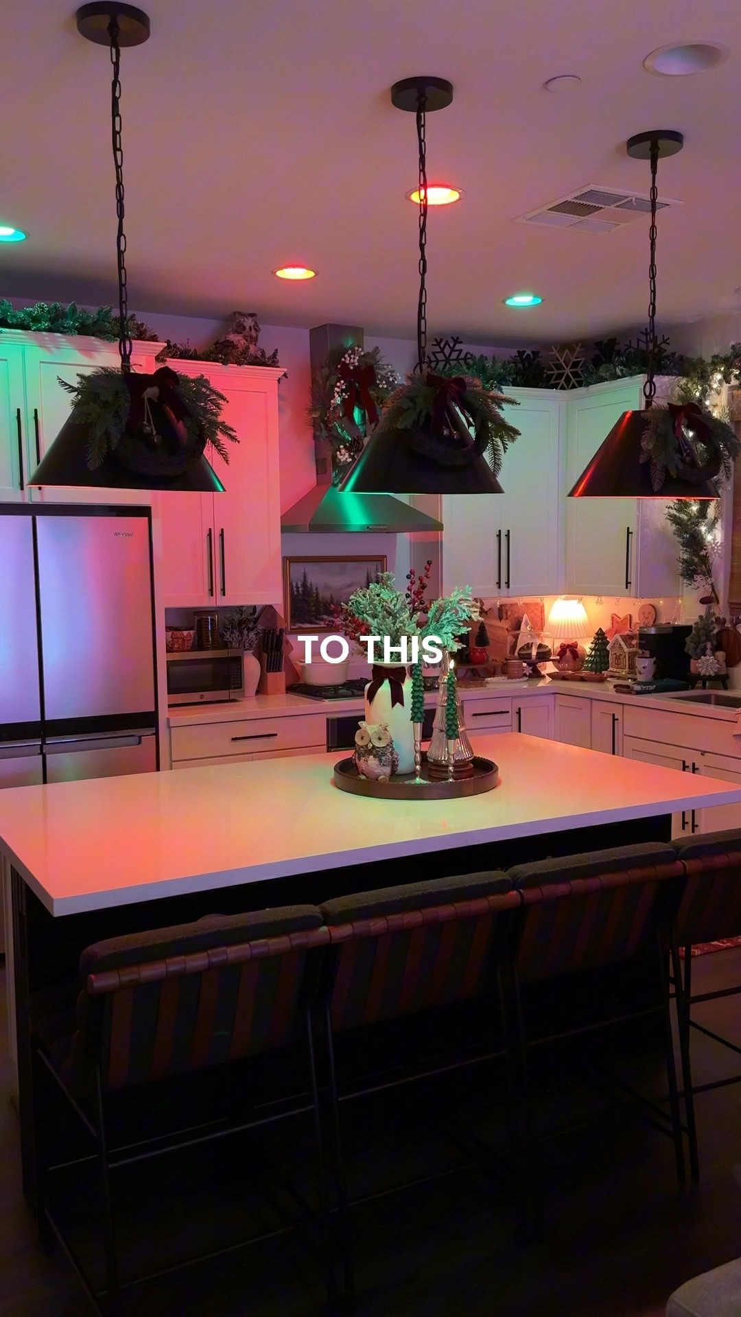 Upgraded our kitchen lighting to philips hue bulbs! 💡 

#LTKHome #LTKHoliday