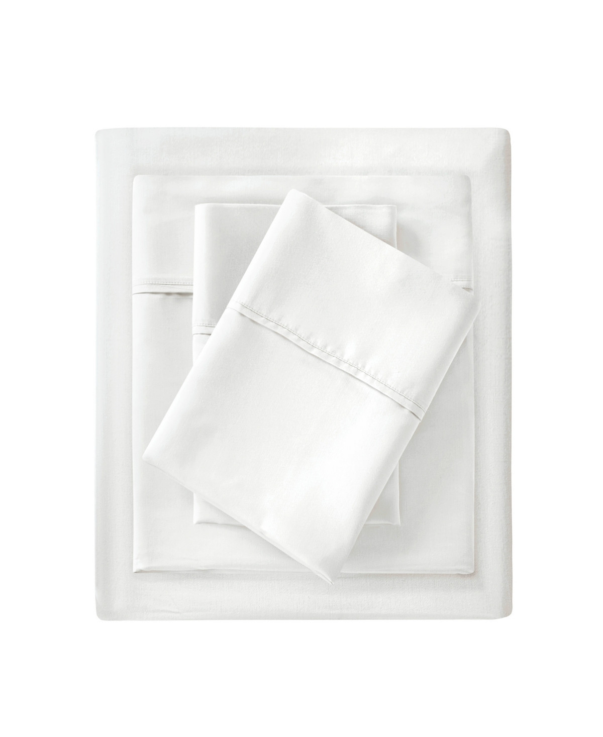 Madison Park 1500 Thread Count Cotton Blend 4-Pc. Sheet Set, California King - White | Macy's