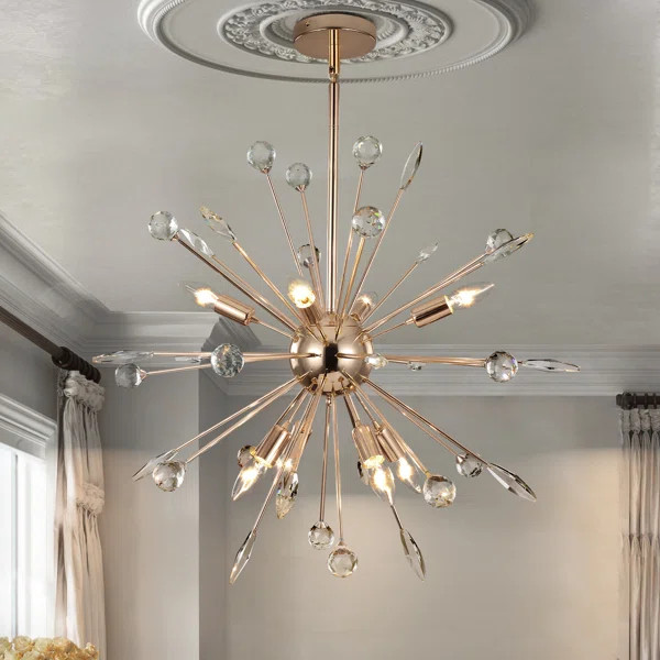 8-Light Crystal Sputnik Sphere Chandelier | Wayfair North America