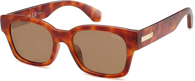 SOJOS Classic Square Polarized Sunglasses for Women Men Trendy Unisex Design SJ2372 | Amazon (US)