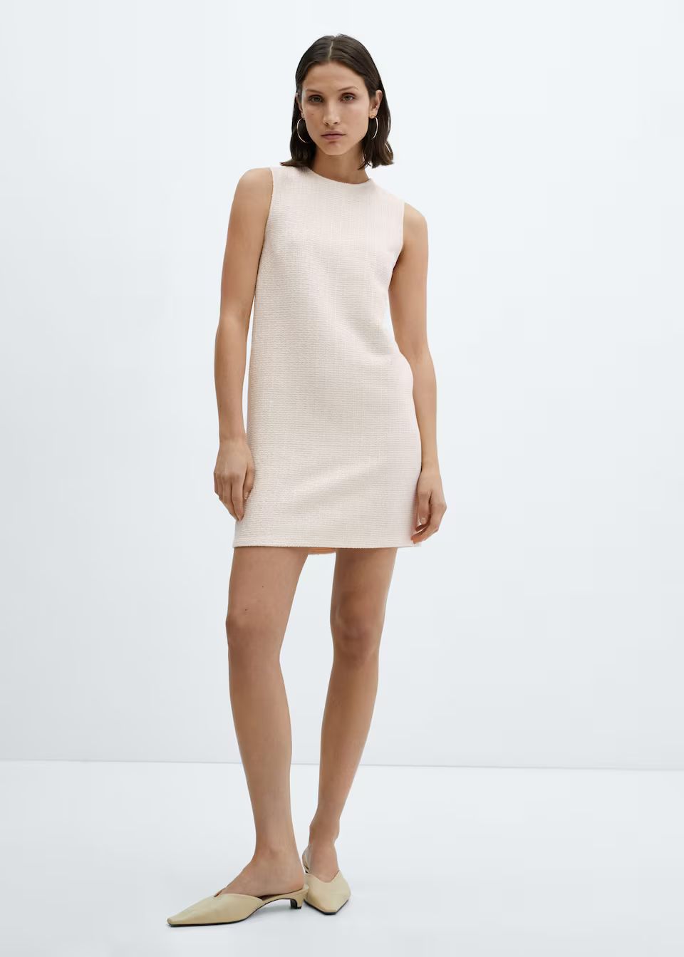 Textured short dress | MANGO (US)