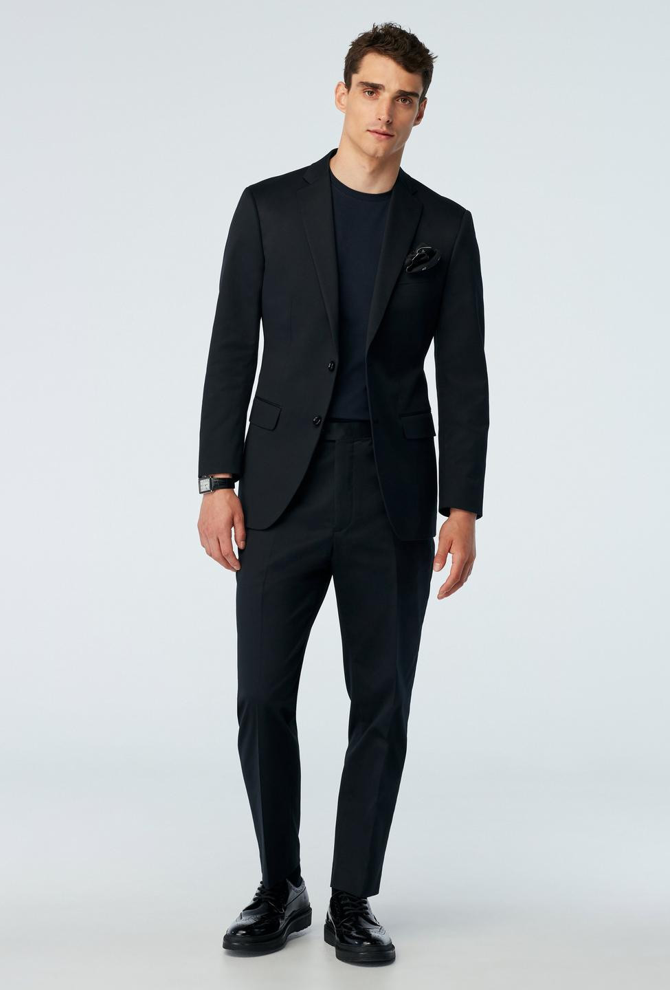 Men's Custom Suits - Hartley Cotton Stretch Black Suit | INDOCHINO | Indochino