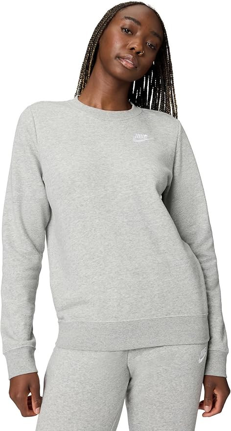 Nike Women's Sportswear Club Fleece Crew-Neck Sweatshirt | Amazon (US)