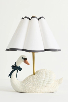 Swan Scalloped Shade Table Lamp | Anthropologie (US)