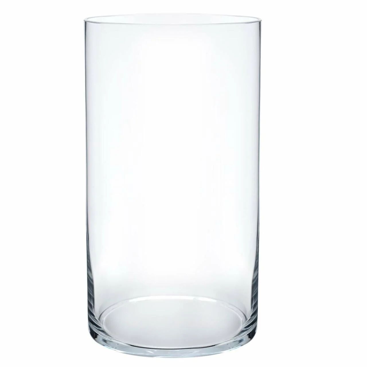 Enova Home Cylinder Shape Clear Flower Glass Vase 6.0" W x 10.0" H - Walmart.com | Walmart (US)